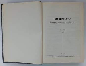 Strojírenství - časopis ministerstev strojírenství
