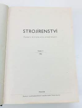 M Vlk: Strojírenství - časopis ministerstva strojírenství - svazek 4