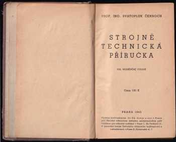 Svatopluk Černoch: Strojně technická příručka