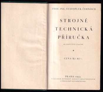 Svatopluk Černoch: Strojně technická příručka