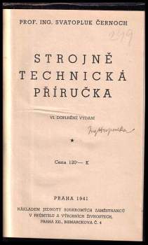 Svatopluk Černoch: Strojně technická příručka