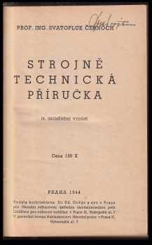 Svatopluk Černoch: Strojně technická příručka