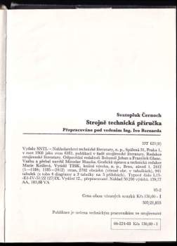 Svatopluk Černoch: Strojně technická příručka