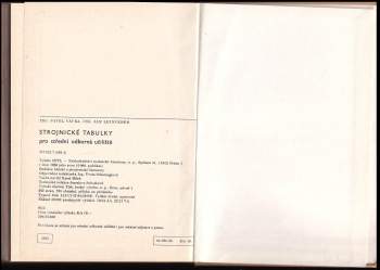 Pavel Vávra: Strojnické tabulky pro střední odborná učiliště