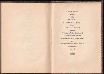 Marie Calma: Strom poznání