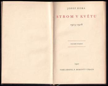 Josef Hora: Strom v květu