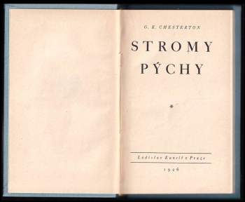 G. K Chesterton: Stromy pýchy