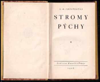 G. K Chesterton: Stromy pýchy