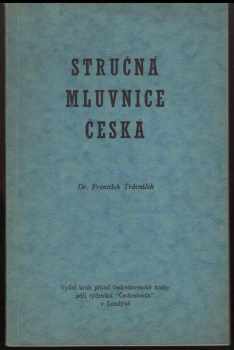 František Trávníček: Stručná mluvnice česká