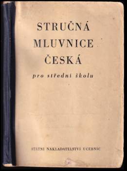 Stručná mluvnice česká pro střední školu