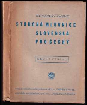 Stručná mluvnice slovenská pro Čechy