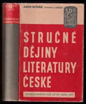 Arne Novák: Stručné dějiny literatury české