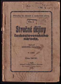 Bohumil Svačina: Stručné dějiny československého národa