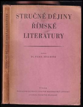 Stručné dějiny římské literatury pro střední školy