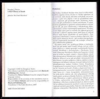 Douglas James Davies: Stručné dějiny smrti
