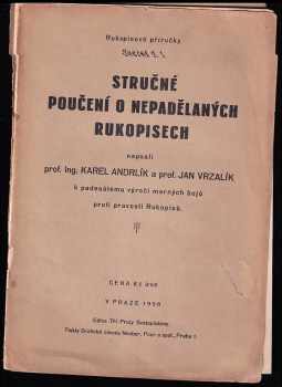 Stručné poučení o nepadělaných rukopisech