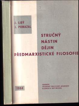 Stručný nástin dějin předmarxistické filosofie