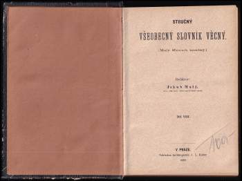 Jakub Malý: Stručný všeobecný slovník věcný
