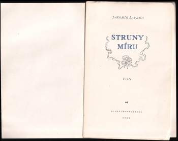 Jaromír Šavrda: Struny míru