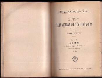 Ivan Aleksandrovič Gončarov: Strž - román o pěti částech