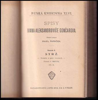 Ivan Aleksandrovič Gončarov: Strž - román o pěti částech