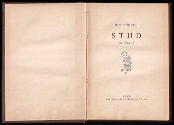 Miroslav Bedřich Böhnel: Stud
