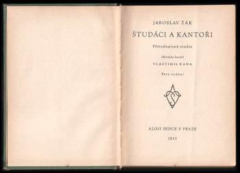 Jaroslav Žák: Študáci a kantoři