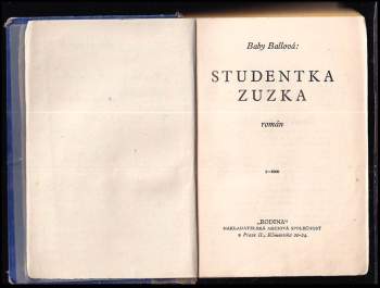 Baby Ballová: Studentka Zuzka