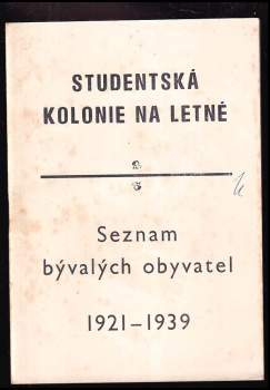 Studentská kolonie na Letné