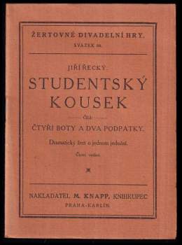 Študentský kousek, čili, Čtyři boty a dva podpatky
