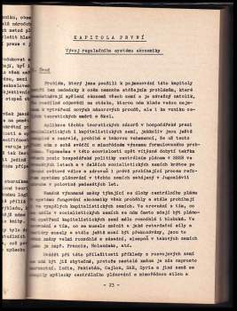 Miroslav Misař: Studie k teorii národohospodářského plánování