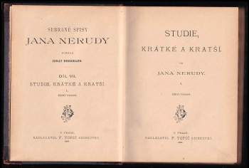 Jan Neruda: Studie, krátké a kratší
