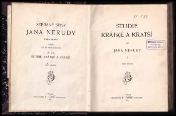 Jan Neruda: Studie krátké a kratší