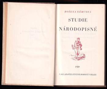 Božena Němcová: Studie národopisné