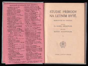 Karl Kraepelin: Studie přírody na letním bytě