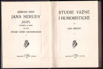 Jan Neruda: Studie vážné i humoristické