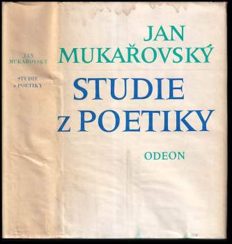 Jan Mukařovský: Studie z poetiky