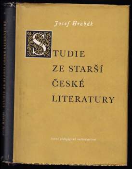Studie ze starší české literatury