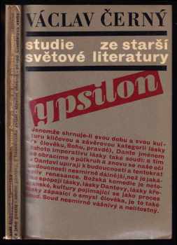 Václav Černý: Studie ze starší světové literatury