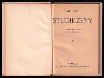 Honoré de Balzac: Studie ženy