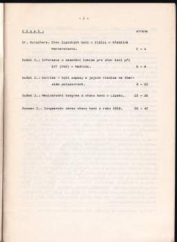 Jaromír Dušek: Studijní informace o chovu koní 10/1983