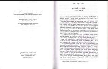 André Neher: Studna exilu