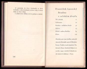 František Lazecký: Studna v selském dvoře
