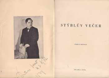 Maxmilian Bedřich Stýblo: Stýblův večer [Kniha třináctá], Výbor 24 [nejúspěšnějších melodramat a] recitací. + PODPIS