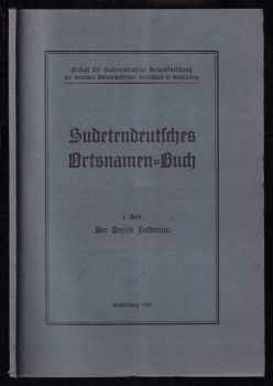 Sudetendeutsches Ortsnamen-Buch