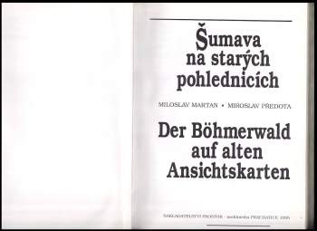 Miloslav Martan: Šumava na starých pohlednicích