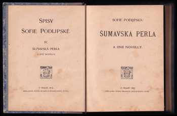 Sofie Podlipská: Šumavská perla a jiné novelly