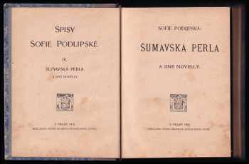 Sofie Podlipská: Šumavská perla a jiné novely