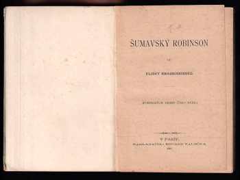 Eliška Krásnohorská: Šumavský Robinson