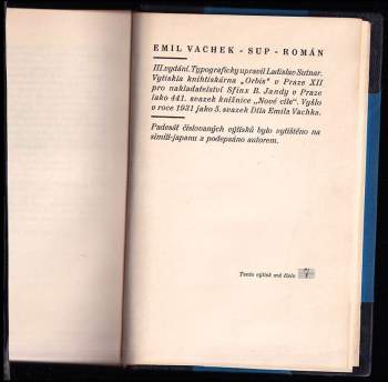 Emil Vachek: Sup